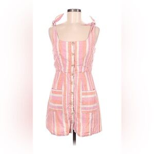 Striped Button Down Dress Size Medium